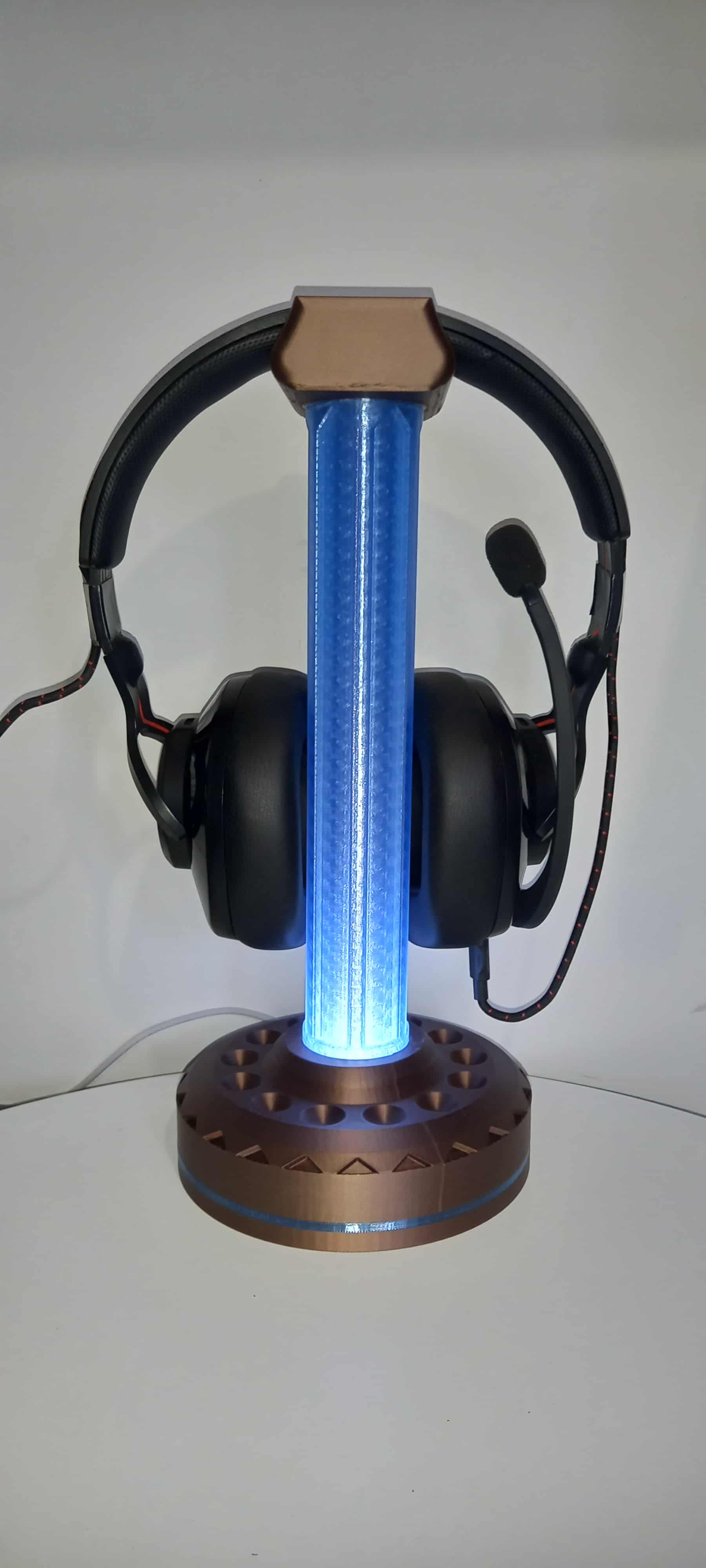 Support de casque design avec LED